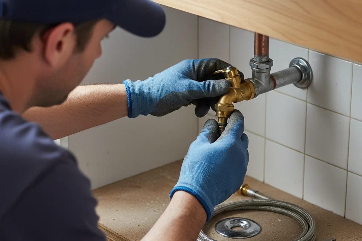 Shutoff valve and fitting work during Repiping in Winchester